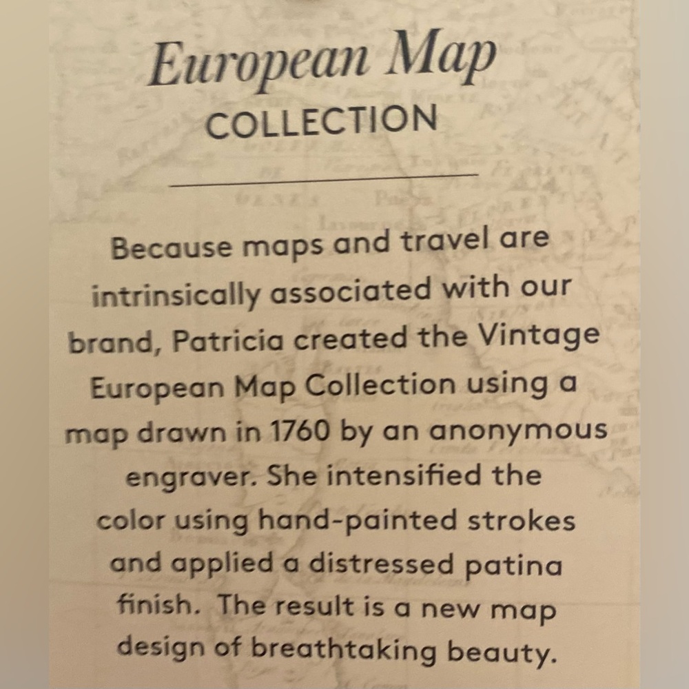 PATRICIA NASH … WOMENS VINTAGE EUROPEAN VALETTA MAP HANDBAG - Picture 8 of 16